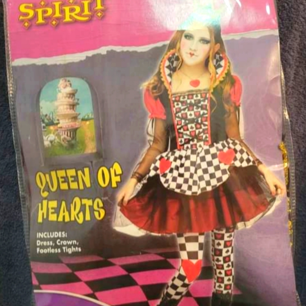 XL youth/ girls Queen of Hearts costume